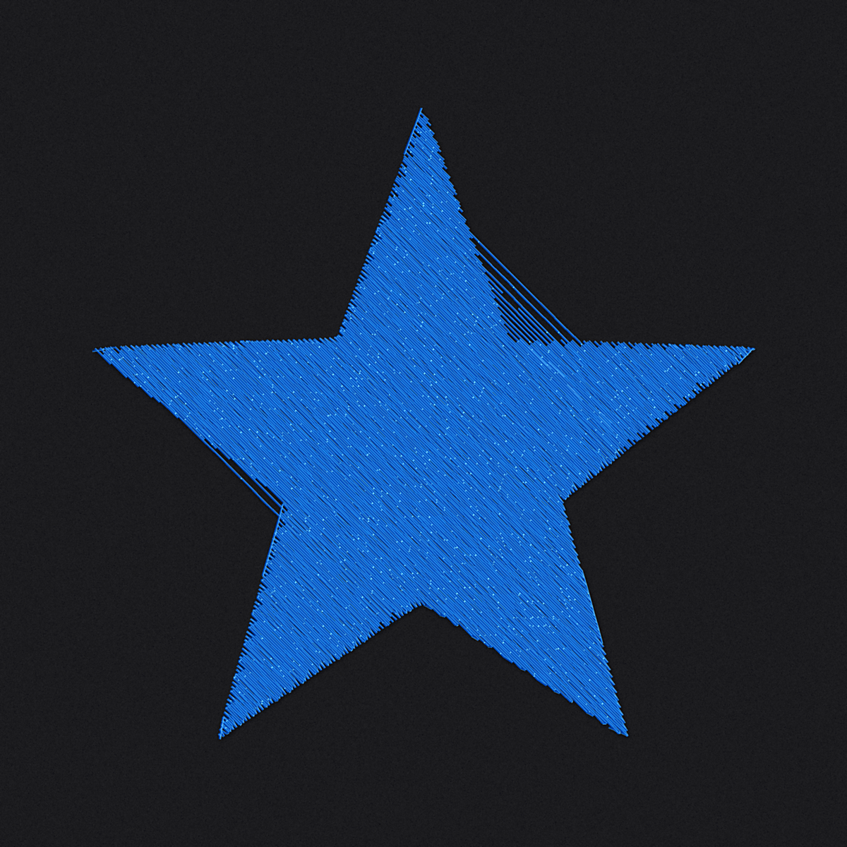 5-Point Star embroidery simulation